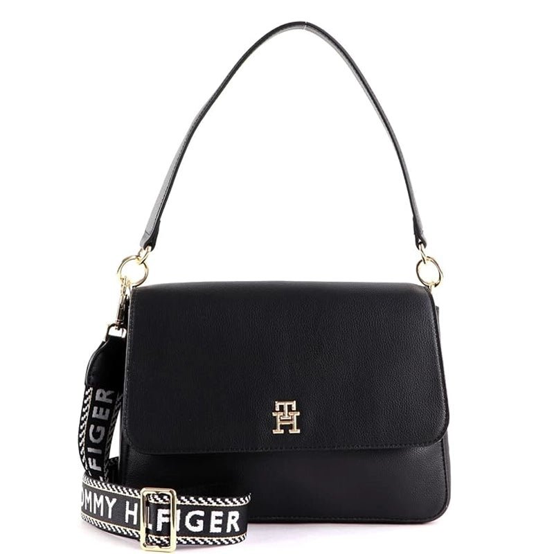 TOMMY HILFIGER MONOGRAM CROSSBODY BAG BLACK TB41 - Runner