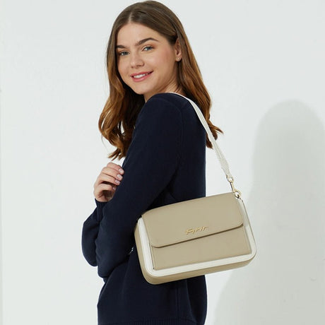 Tommy Hilfiger Signature - Shoulder Bag - Beige - TB28 - Runner