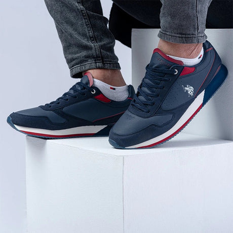 US POLO NOBIL3 DARK BLUE POM4 - Runner